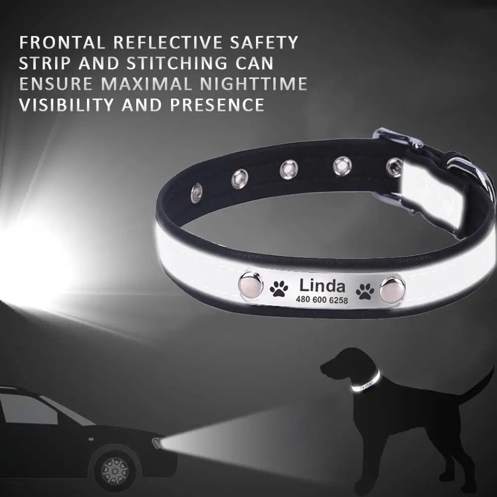Personalized Dog Collar ID Custom Tag Engraved