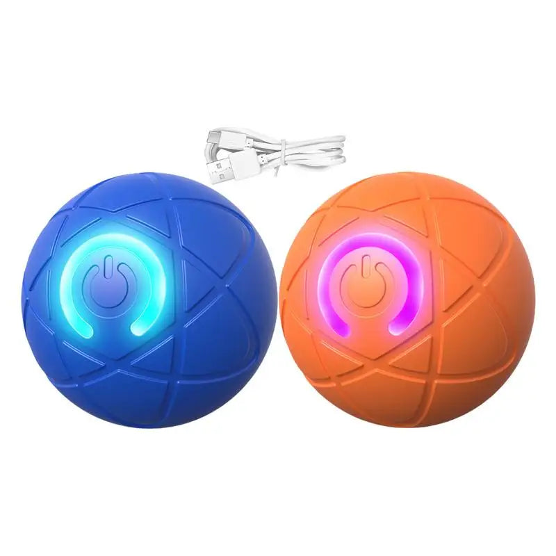 Active Rolling Ball for Dogs USB Interactive Dog Ball with LED Light
