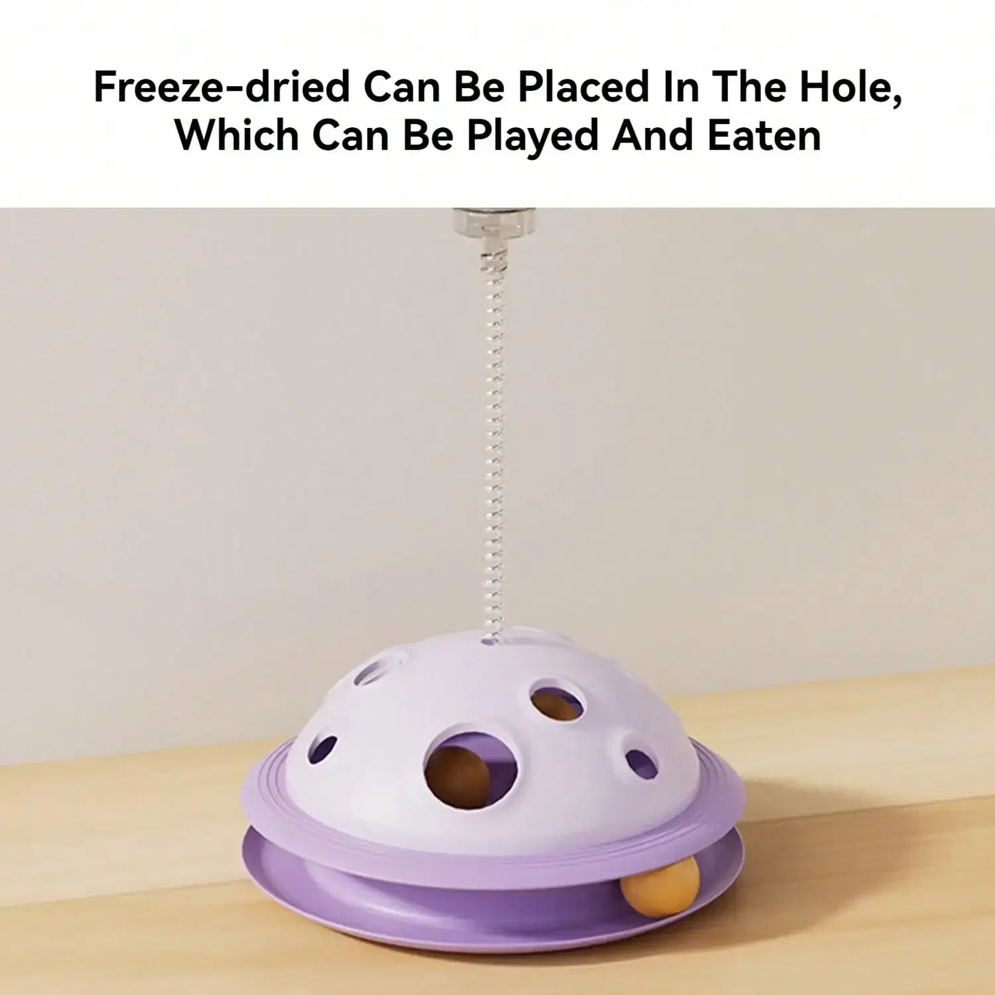 Solid Color Planet Cat Snack Dispenser
