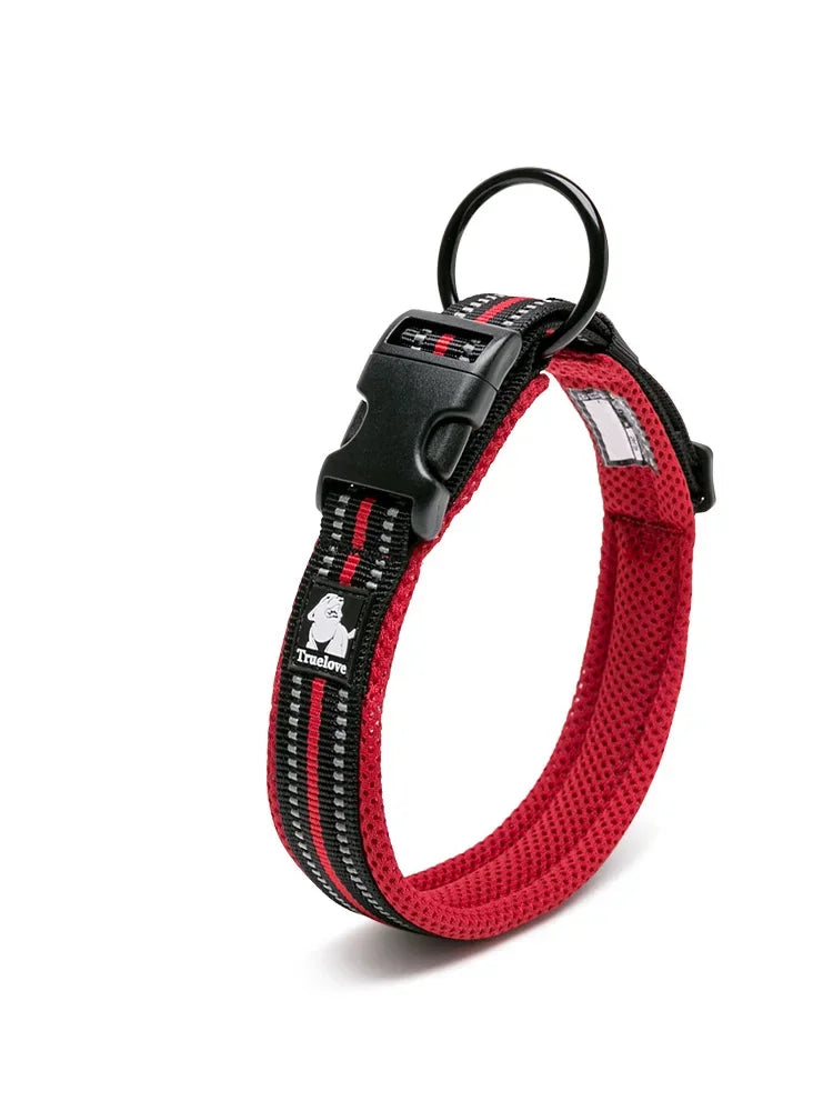 Truelove Pet Dog /Cat Collar Nylon Adjustable Padded Soft Reflective
