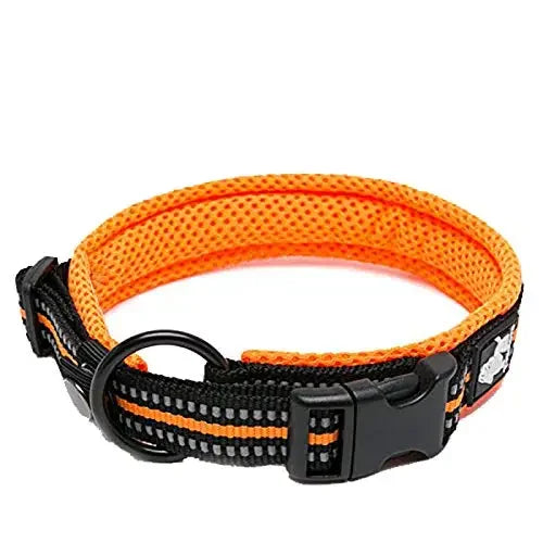 Truelove Pet Dog /Cat Collar Nylon Adjustable Padded Soft Reflective
