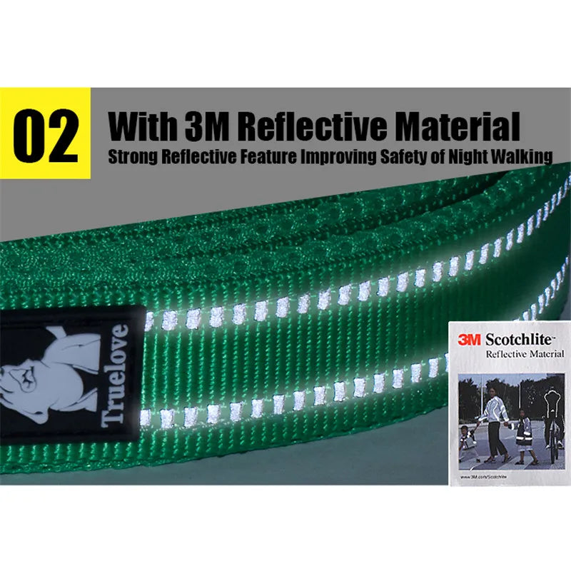 Truelove Soft Pet Leash Reflective Nylon Mesh