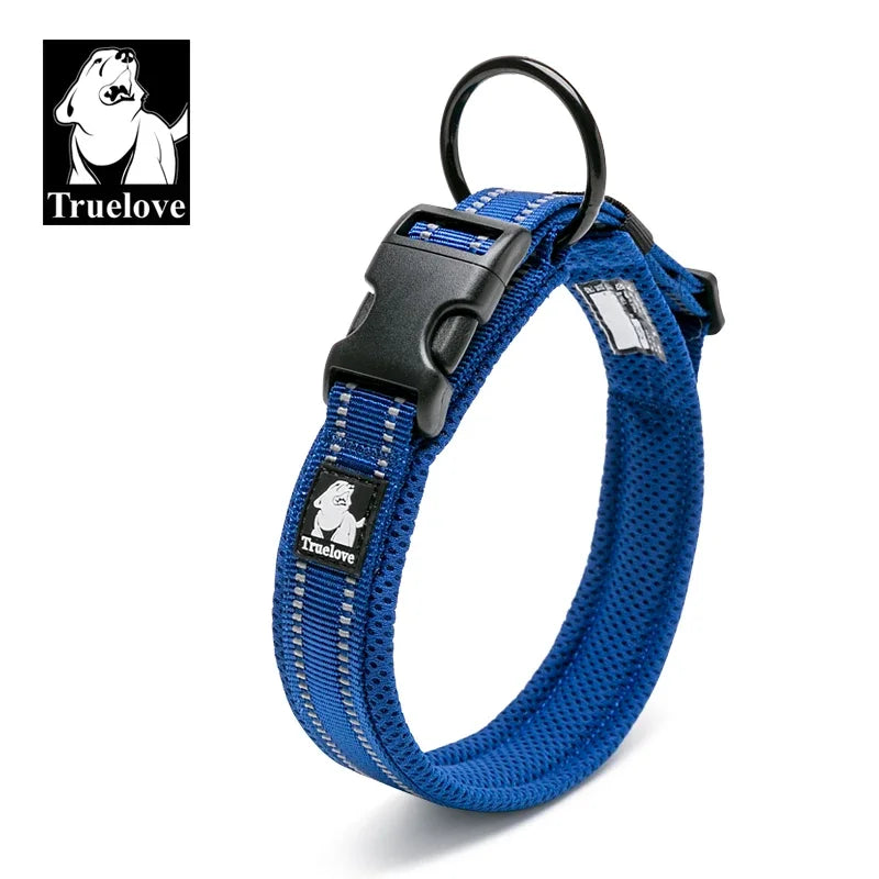 Truelove Pet Dog /Cat Collar Nylon Adjustable Padded Soft Reflective