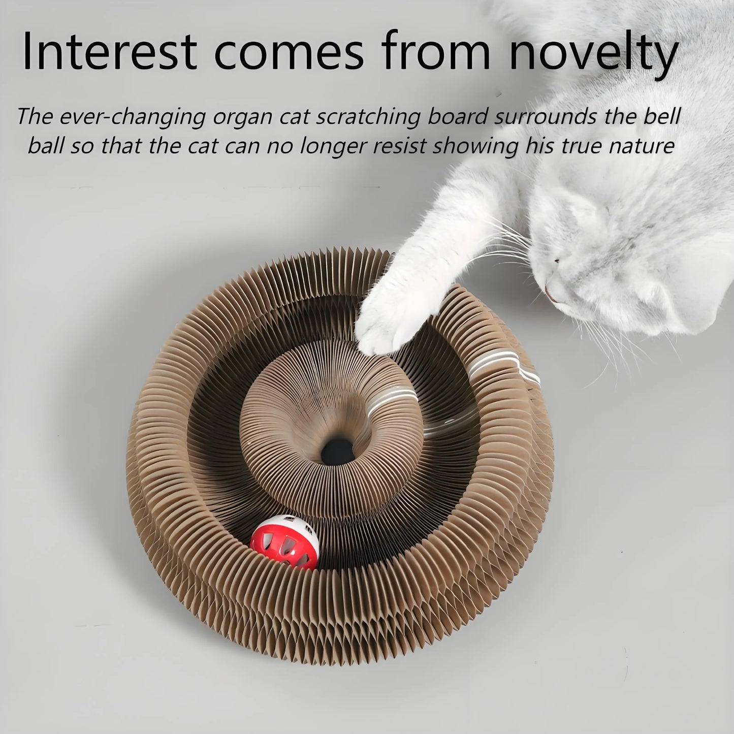 Cat Scratching Board with Bell –