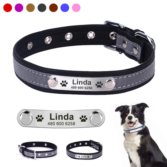 Personalized Dog Collar ID Custom Tag Engraved