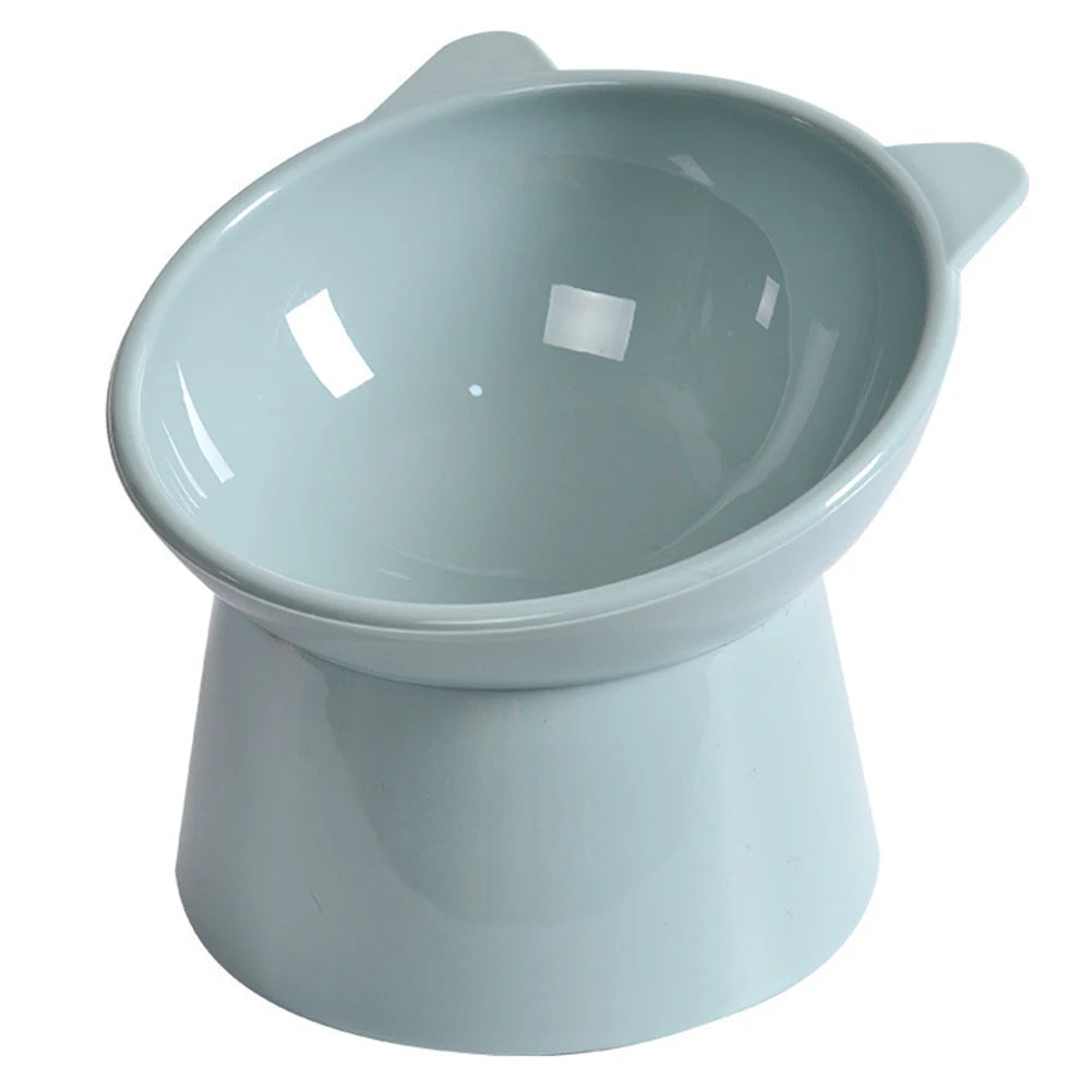 Tilted Cat Food Bowl  Ergonomic Raised