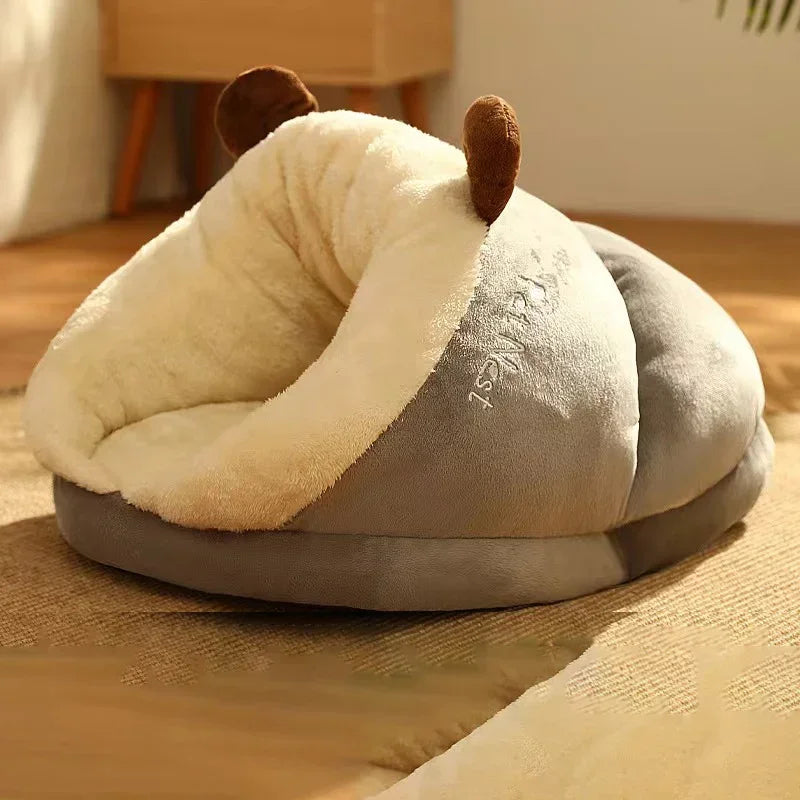 Warm Small Dog  House Cute Slippers Shaped