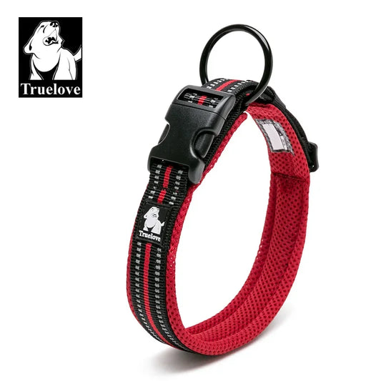 Truelove Pet Dog /Cat Collar Nylon Adjustable Padded Soft Reflective