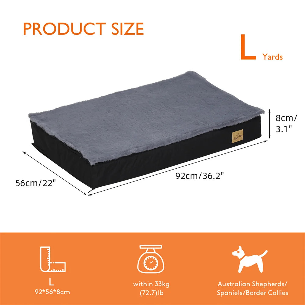 Large Orthopedic Dog Bed Waterproof Cushion Crate Bed