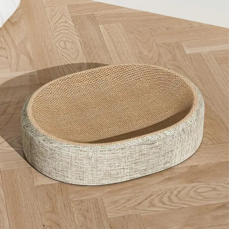 Oval Shape Scratch Pad For Cats  Scratch Bed For Cats