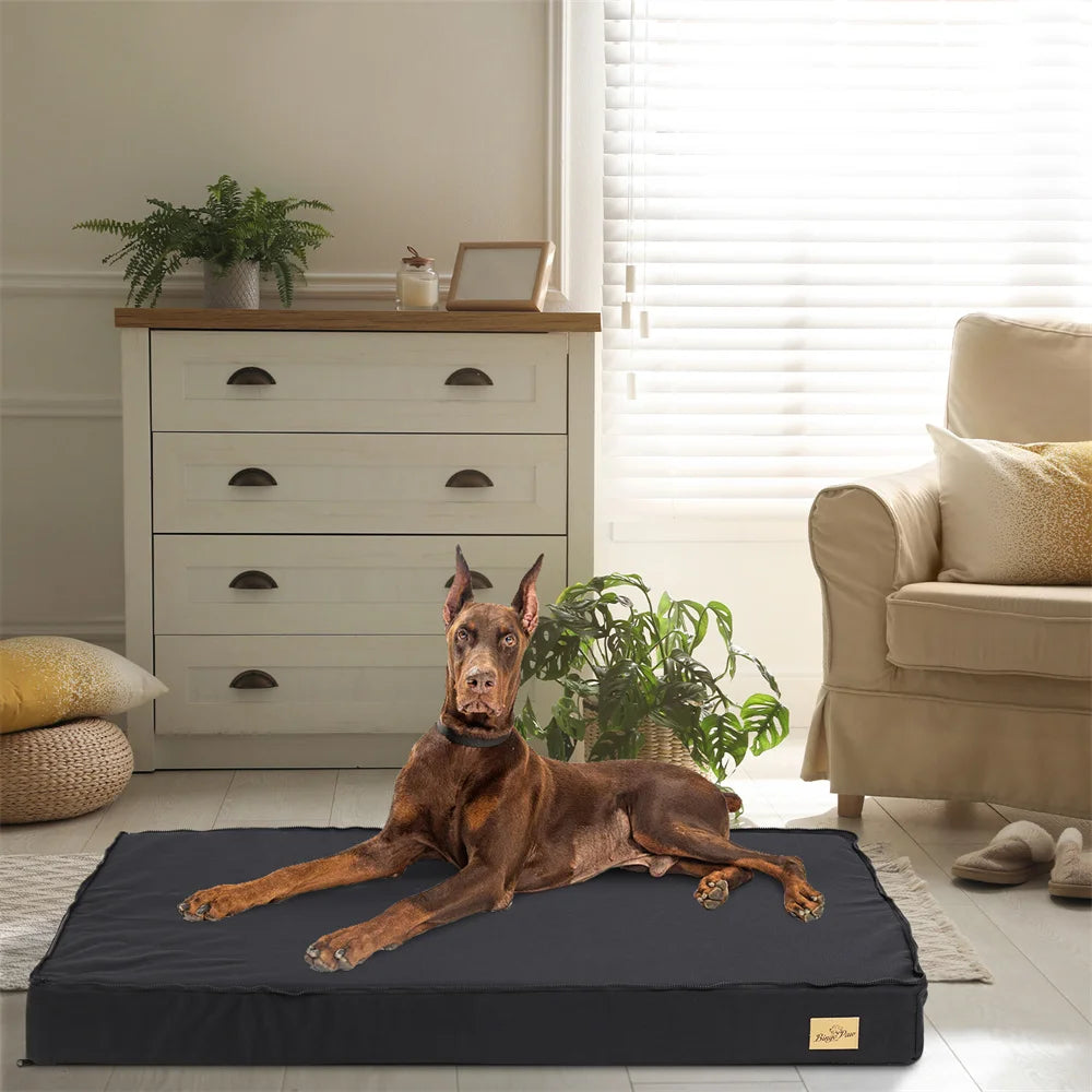 Large Orthopedic Dog Bed Waterproof Cushion Crate Bed