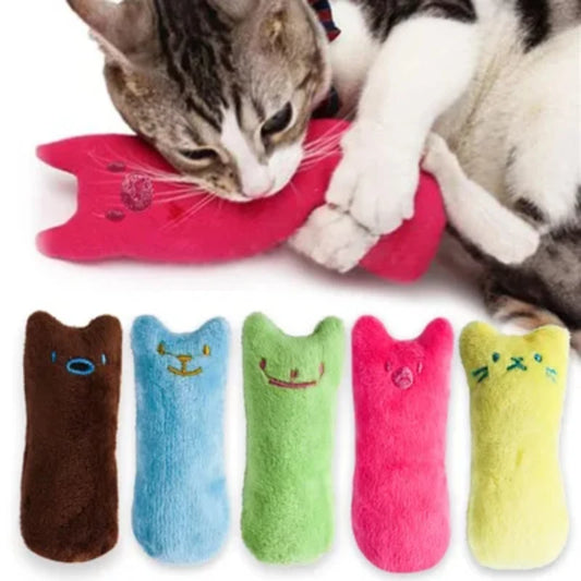 Catnip Toys Cute Funny Interactive Plush Teeth Grinding
