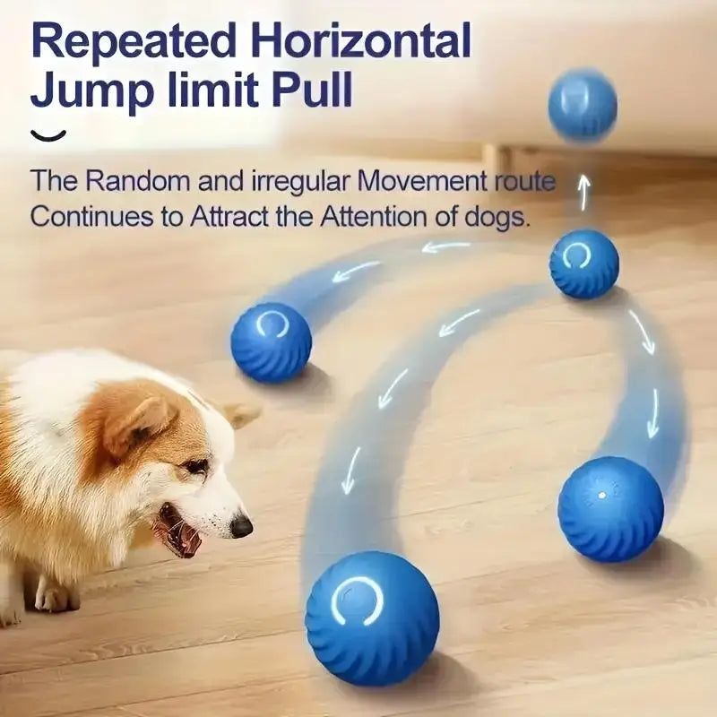 Intelligent Jumping Ball, Electric Charging Cat And Dog Toy,
