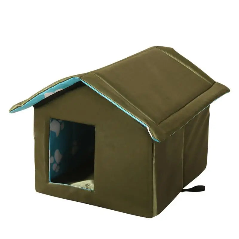 Warm Outdoor Cat House Foldable Insulated Pet House