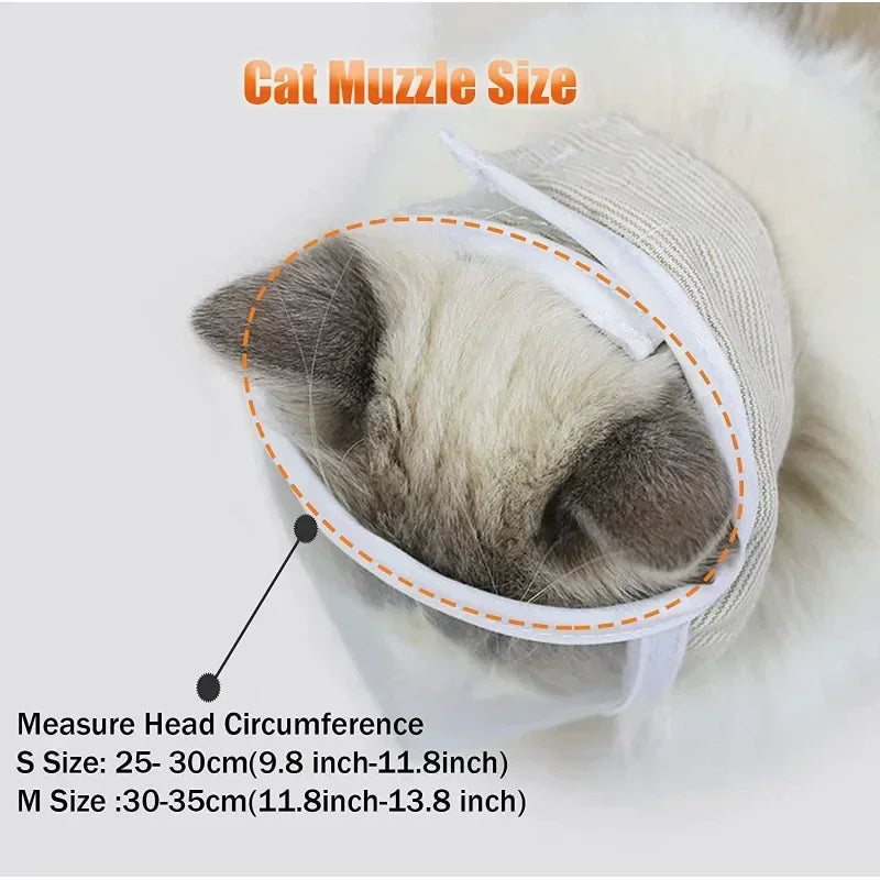Cat Muzzle Clear Breathable
