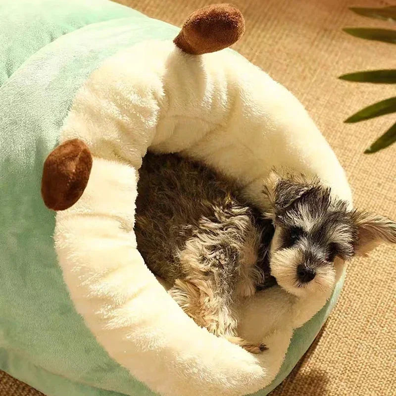 Warm Small Dog  House Cute Slippers Shaped