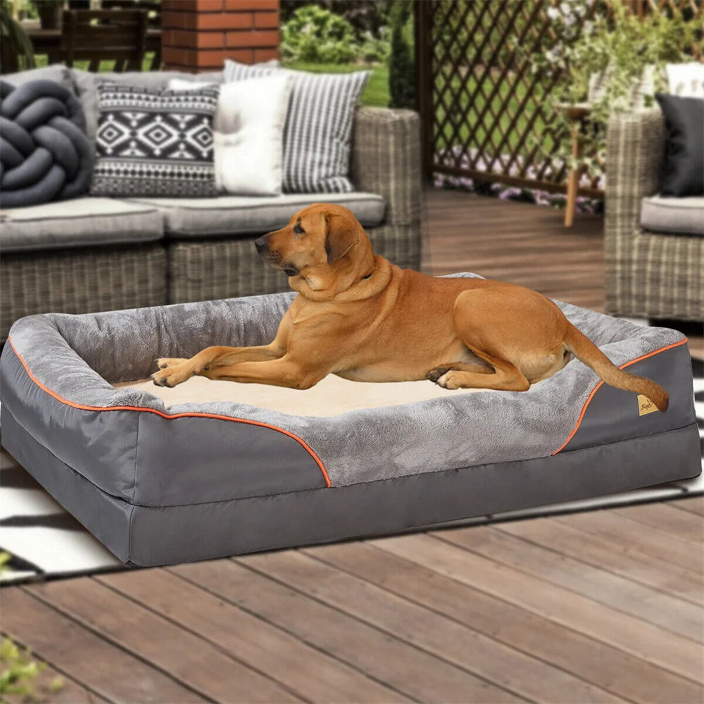 Jumbo  Dog Bed Pet Sofa Couch Cushion Bolster Couch