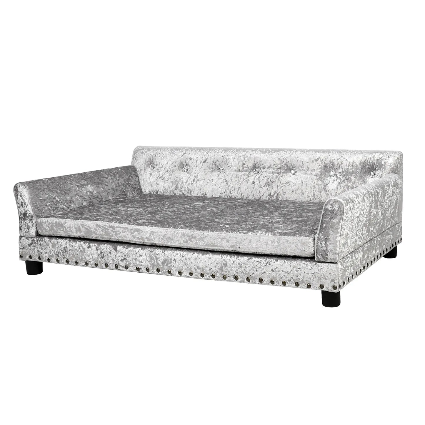 BingoPaw Large Dog Sofa Bed  Jumbo Dog  Velvet -