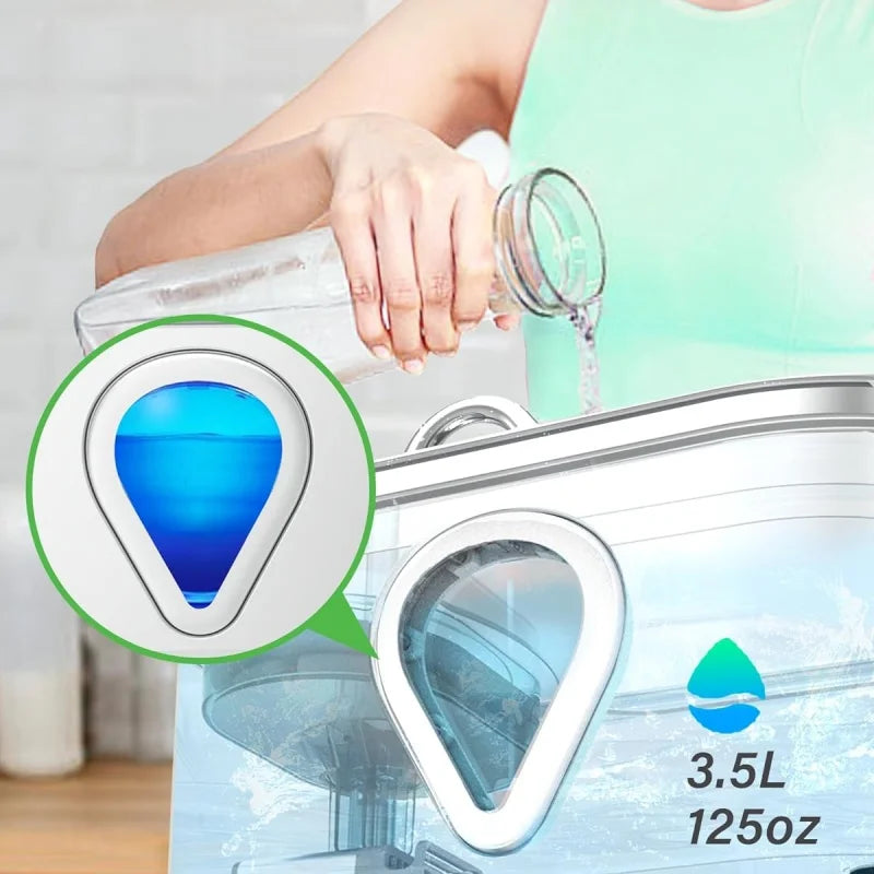 Large capacity pet water dispenser with LED Lighting