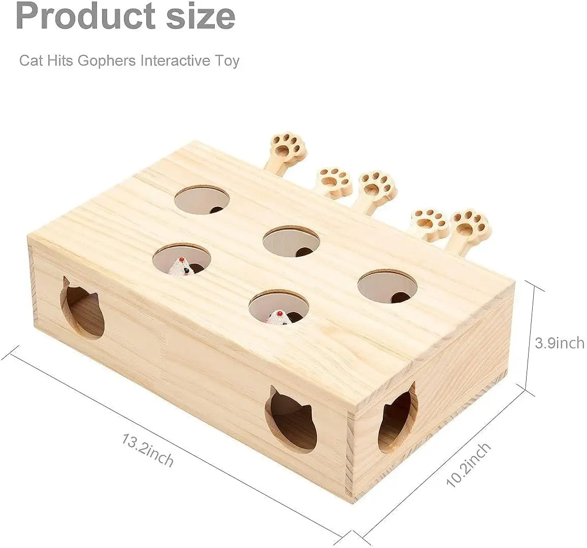Mewoofun  Whack-a-mole Toys for Indoor Cats Kittens