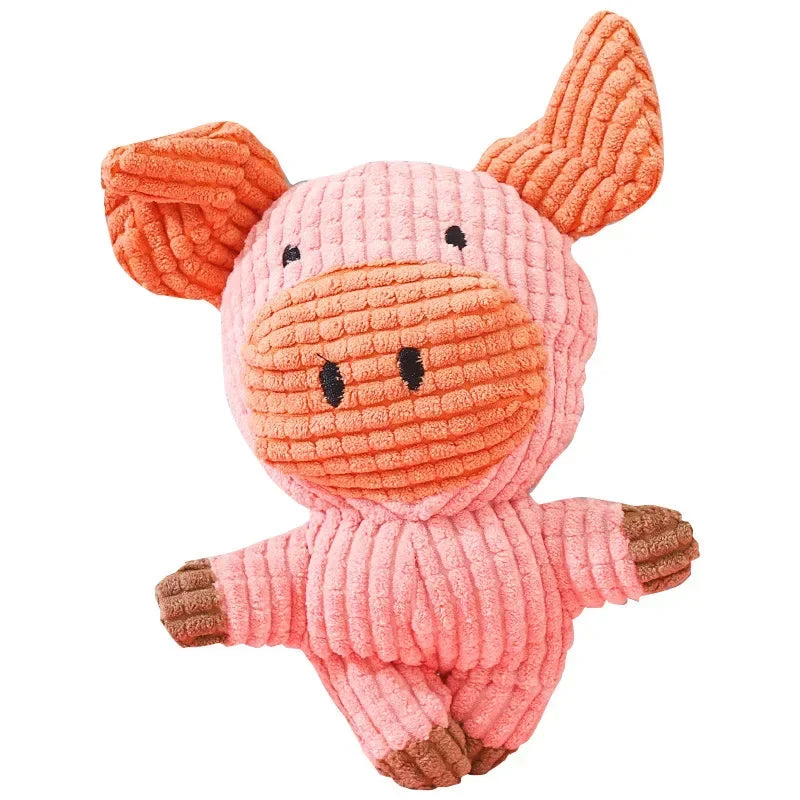Cute Animal Shape Lion Rabbit Squeaky  Dog Toy Dog