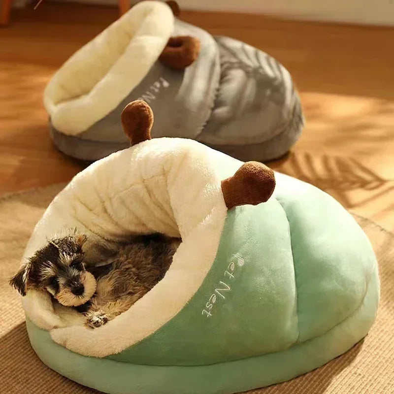 Warm Small Dog  House Cute Slippers Shaped