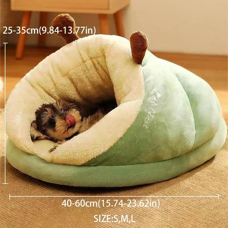 Warm Small Dog  House Cute Slippers Shaped