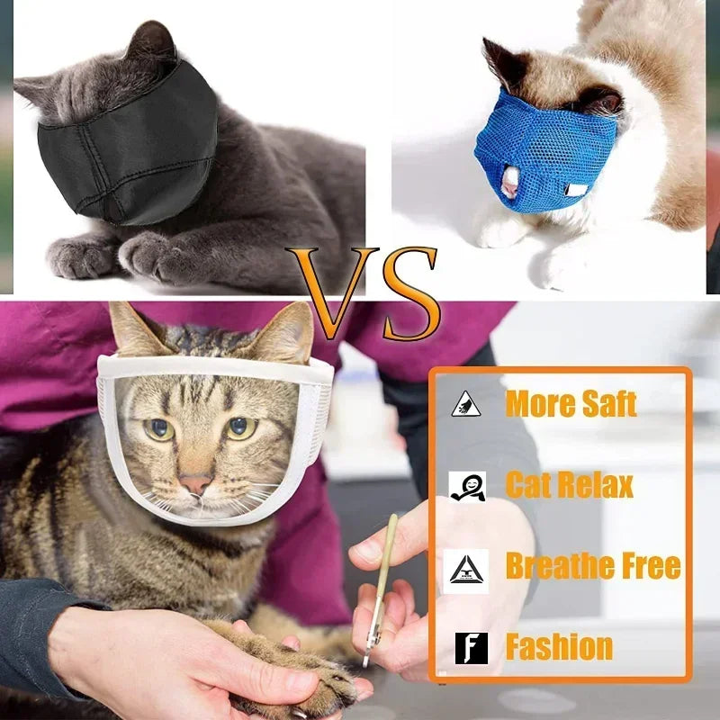 Cat Muzzle Clear Breathable