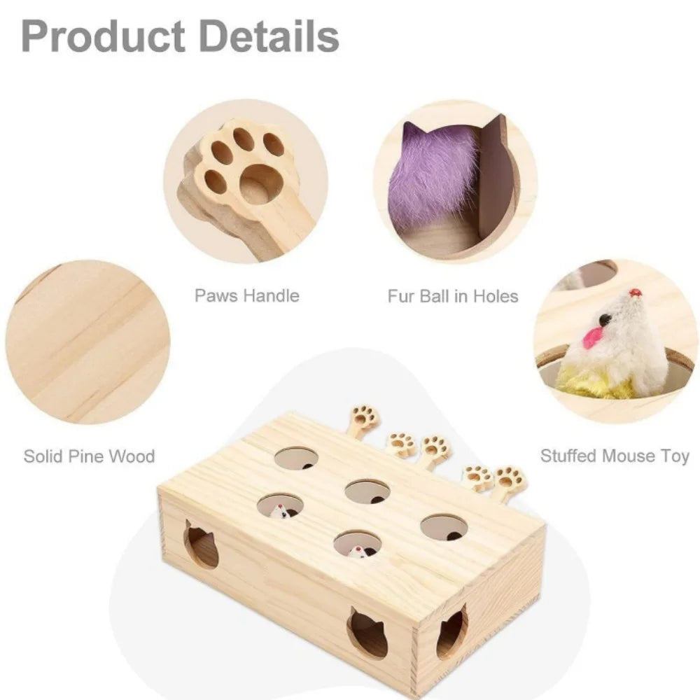 Mewoofun  Whack-a-mole Toys for Indoor Cats Kittens