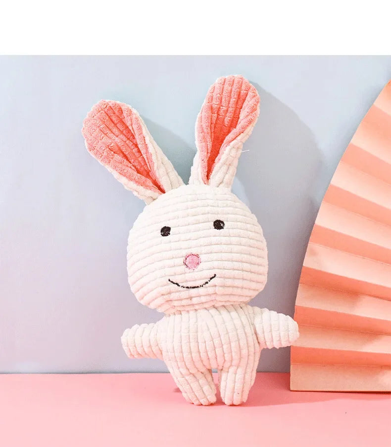 Cute Animal Shape Lion Rabbit Squeaky  Dog Toy Dog