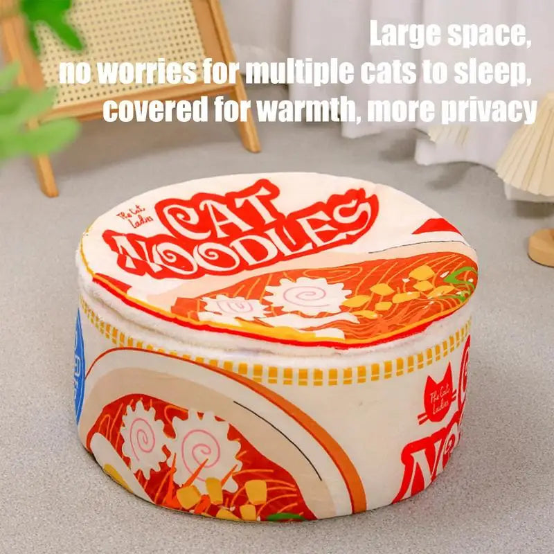 Ramen Bowl Cat Bed Noodle Bowl  Indoor