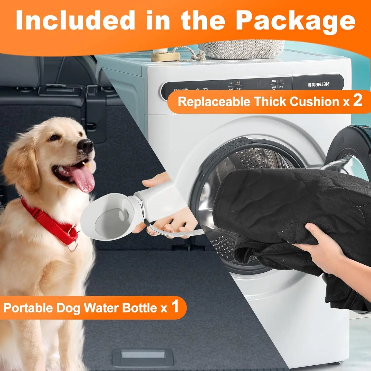 Waterproof Pet Travel Foldable Dog Car Seat