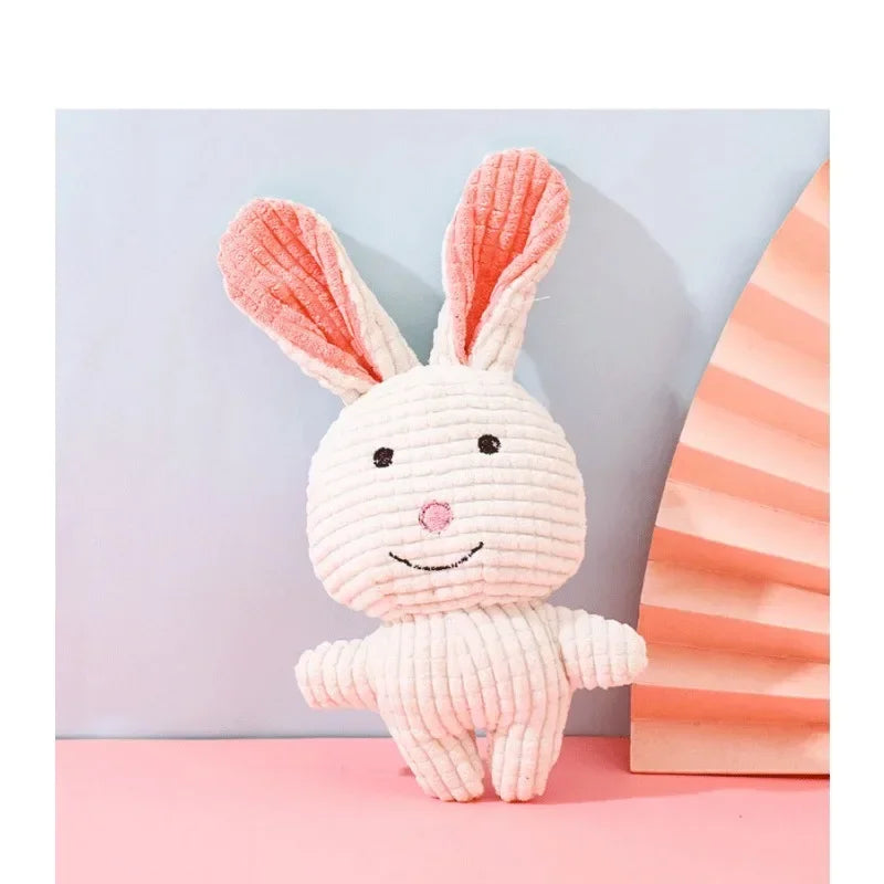 Cute Animal Shape Lion Rabbit Squeaky  Dog Toy Dog