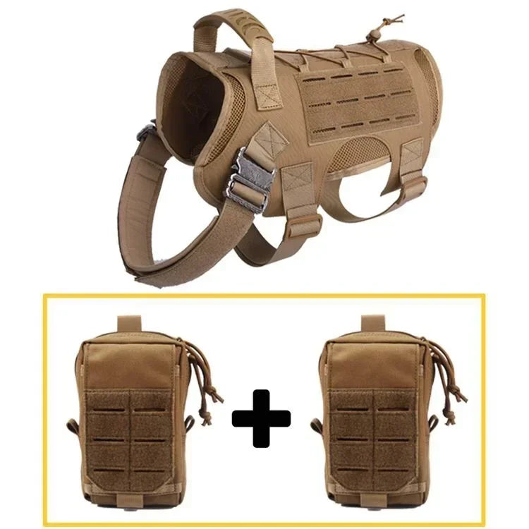 Military Large Dog Harness And Leash Set