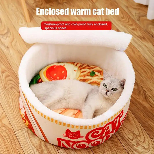 Ramen Bowl Cat Bed Noodle Bowl  Indoor