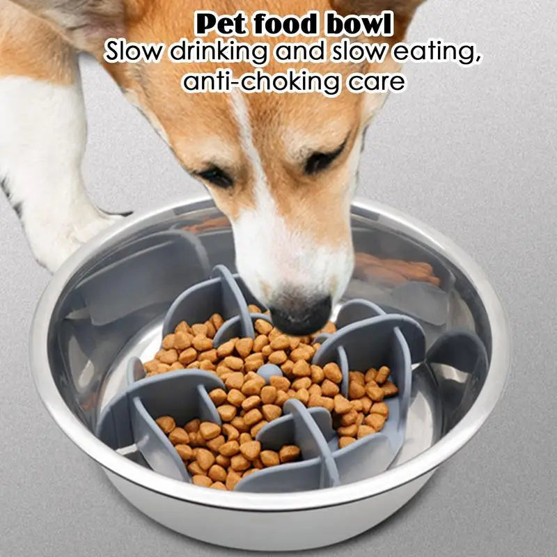 Silicone Pet Bowl Slow Feeder  Large Breed