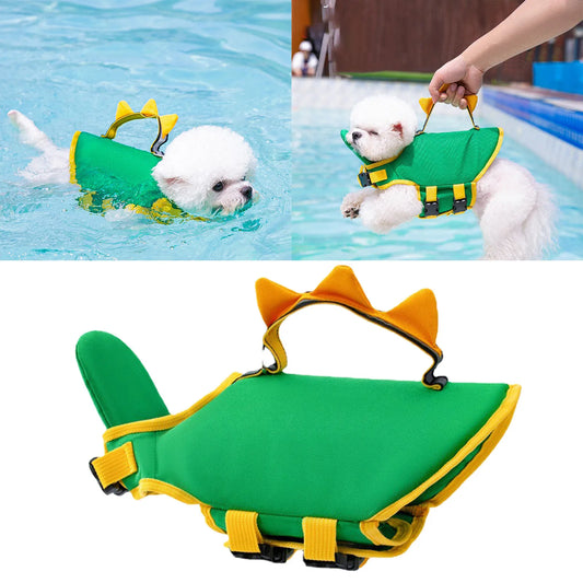 Cute Dinosaur Shaped Dog Summer Swimsuit