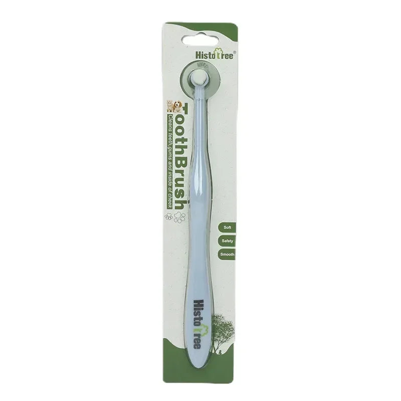 Round Head Toothbrush for Dog  Soft Brush Oral Cleaning