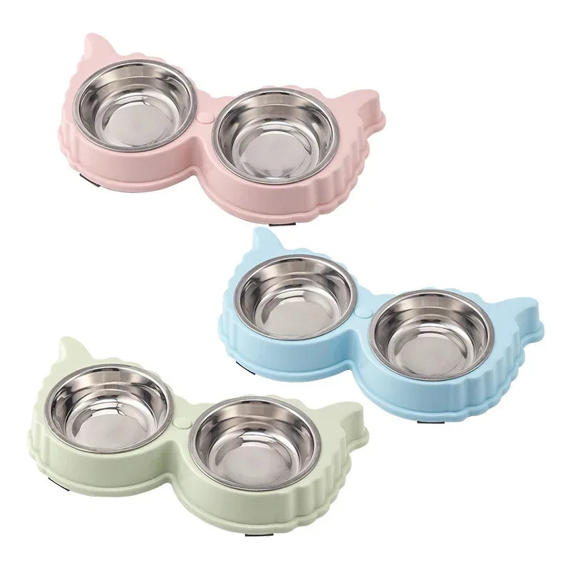 Cute Plastic Food Water Bowls