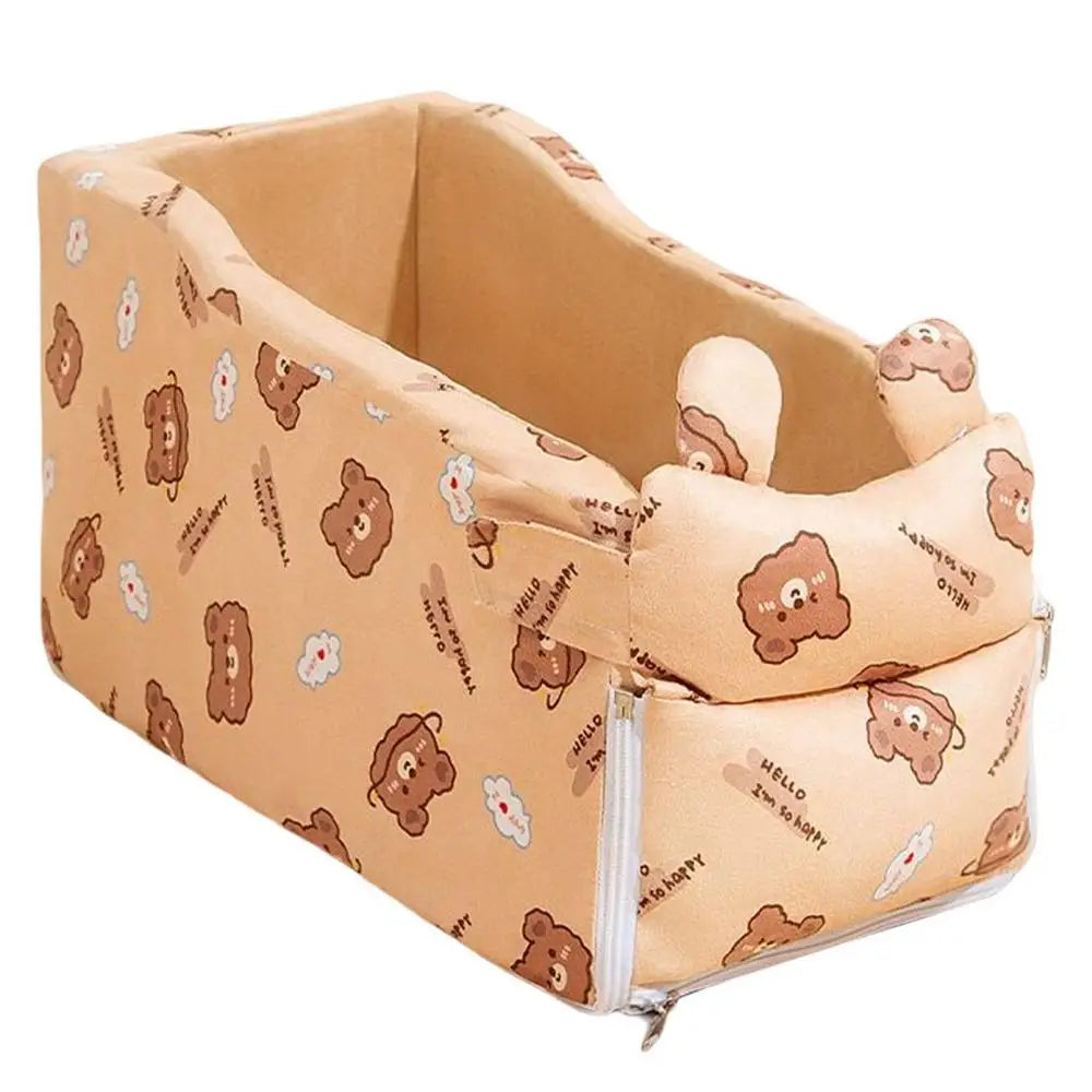 Console Dog Car Seat Pet Booster  Seat Travel Carrier