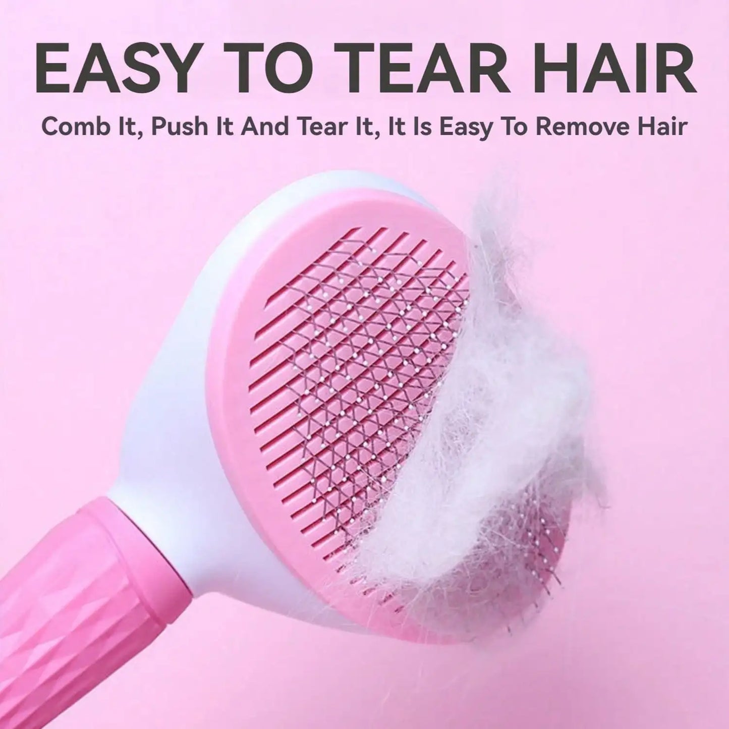 Round Head Pet Comb Stainless Steel