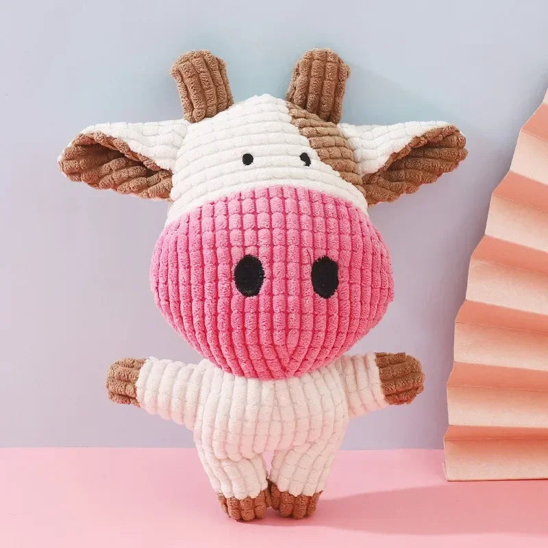 Cute Animal Shape Lion Rabbit Squeaky  Dog Toy Dog