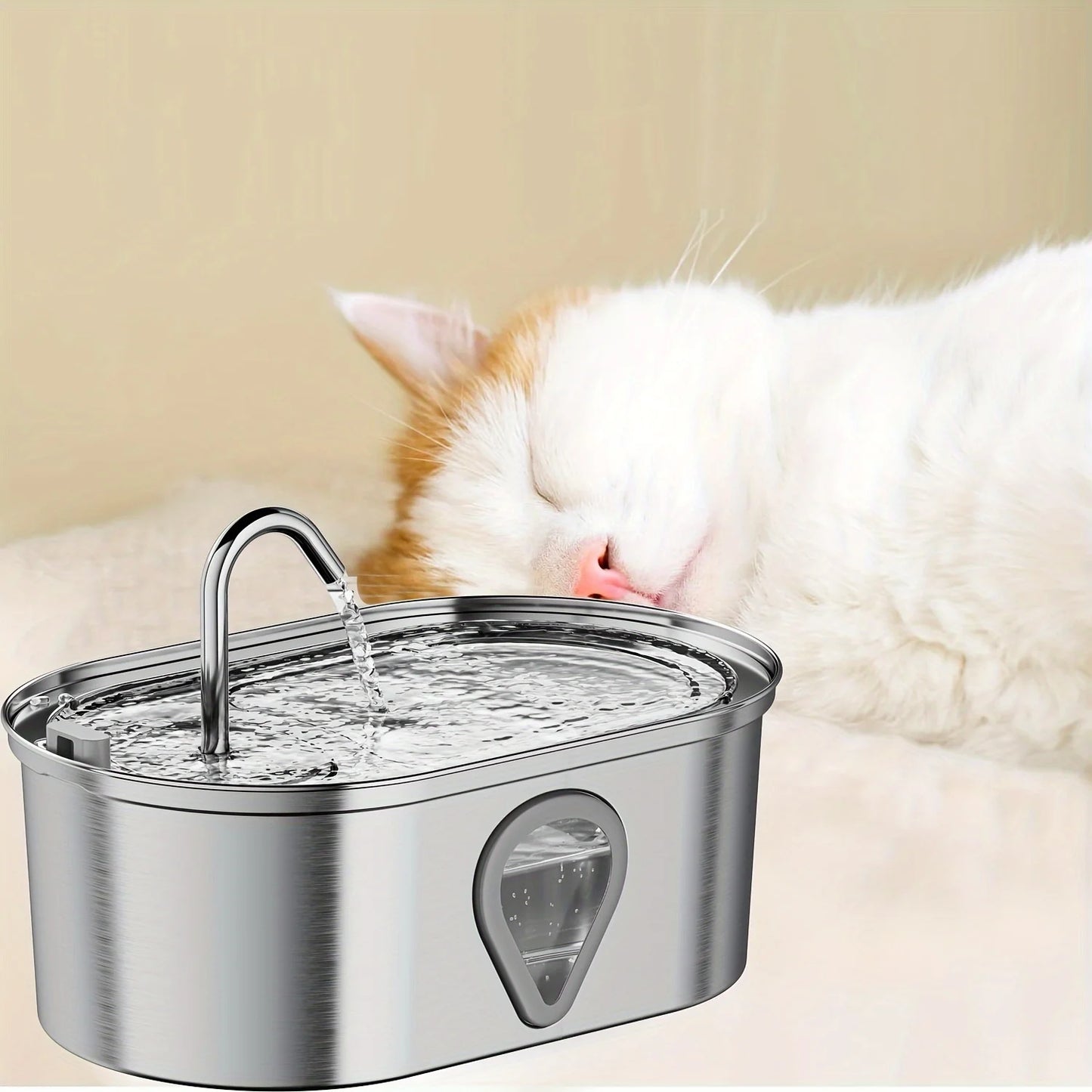 Large capacity pet water dispenser with LED Lighting