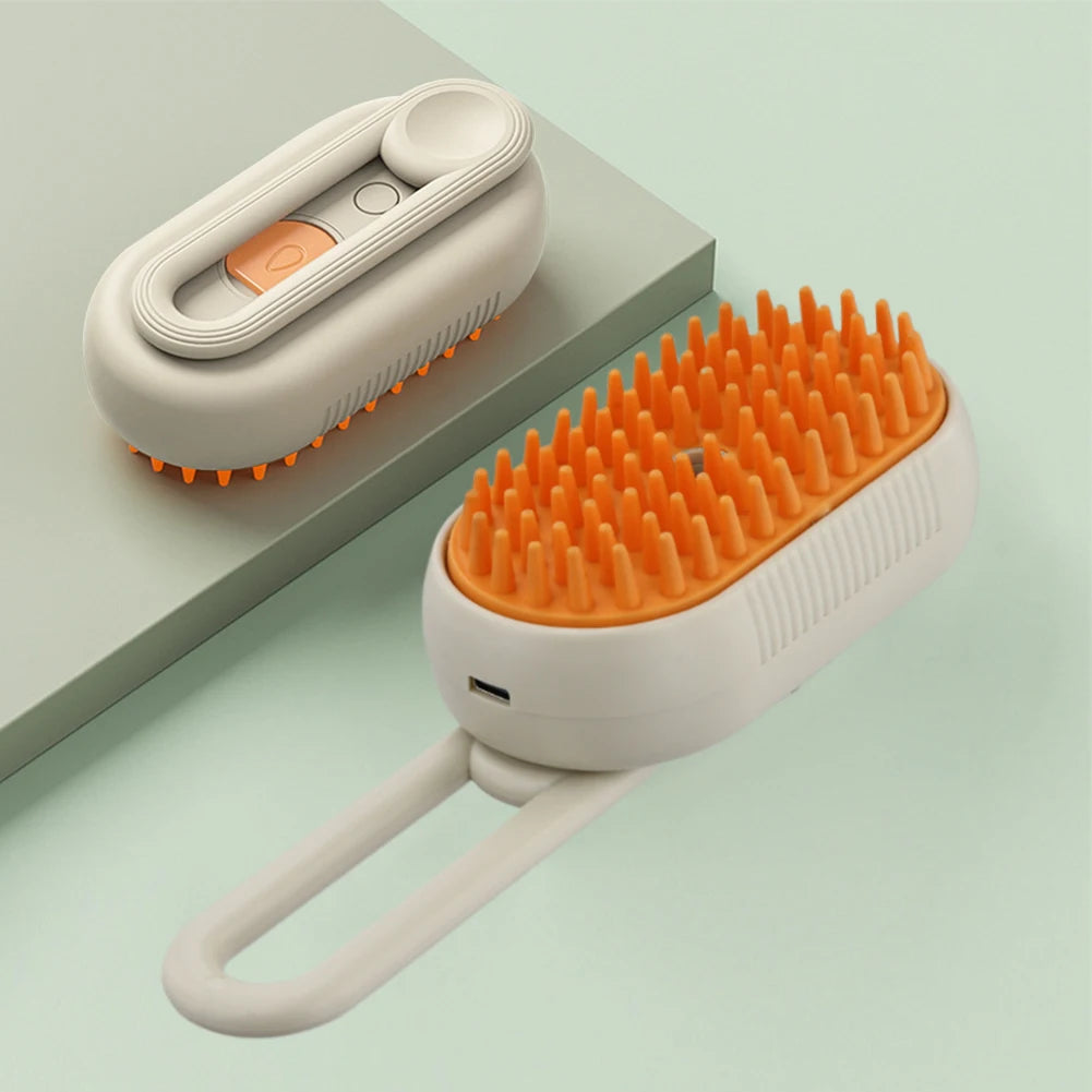 Steamy  Cat Dog Brush 3 in 1 Electric Spray