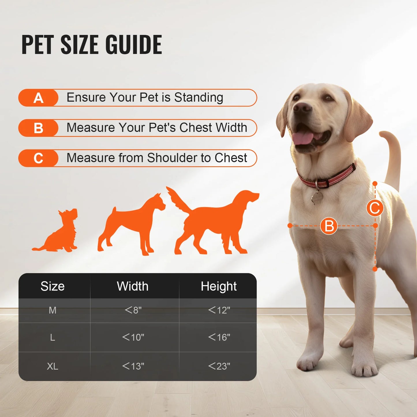 VEVOR Dog Door Sliding Glass Door Adjustable Height Doggy Door