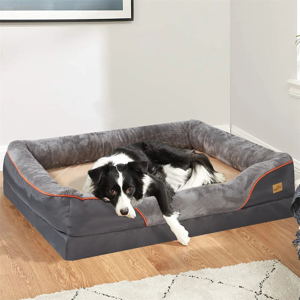 Jumbo  Dog Bed Pet Sofa Couch Cushion Bolster Couch