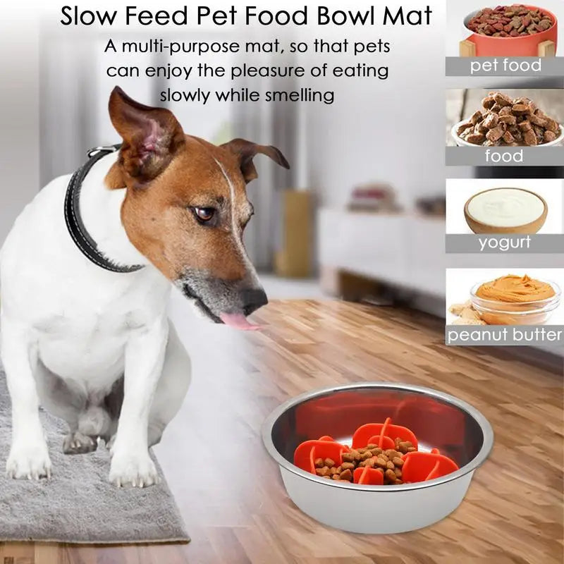 Silicone Pet Bowl Slow Feeder  Large Breed