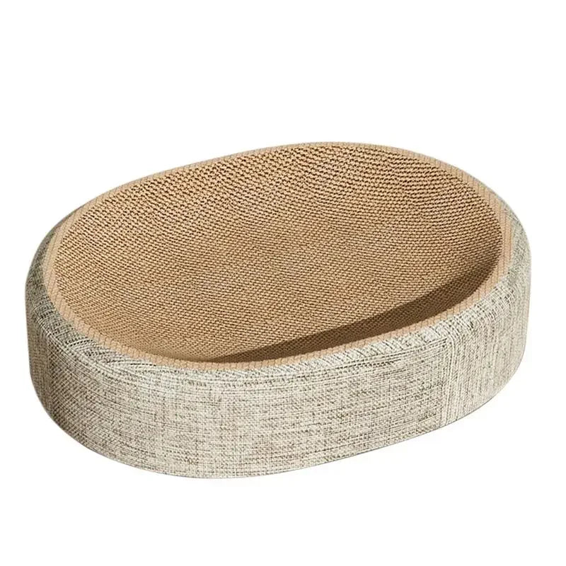 Oval Shape Scratch Pad For Cats  Scratch Bed For Cats