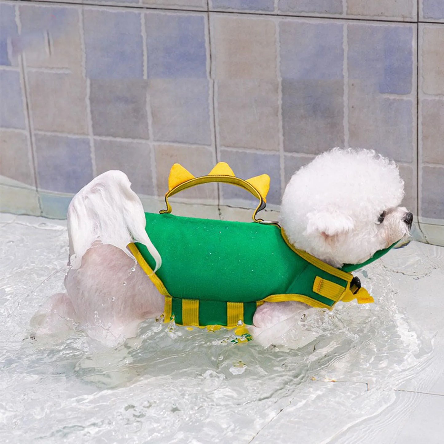 Cute Dinosaur Shaped Dog Summer Swimsuit
