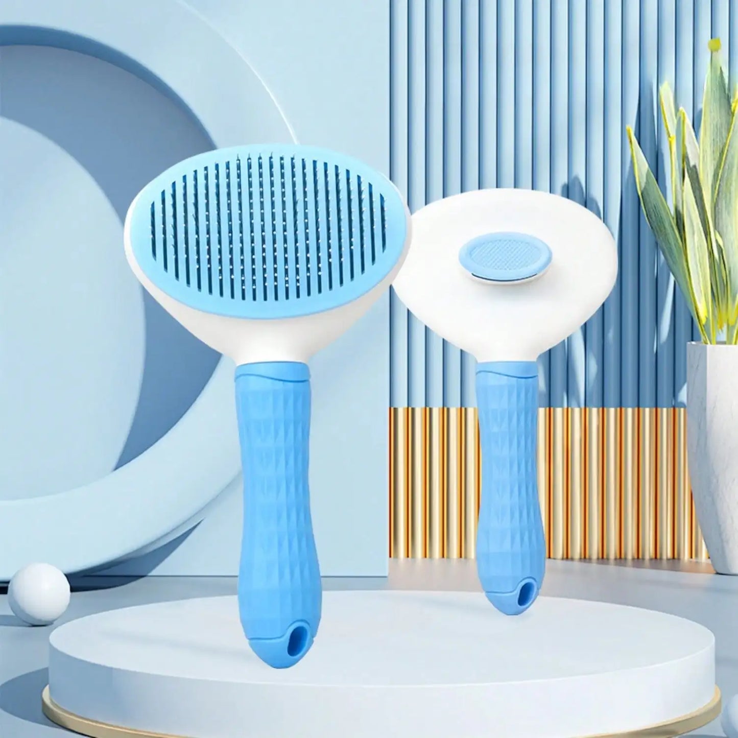 Round Head Pet Comb Stainless Steel